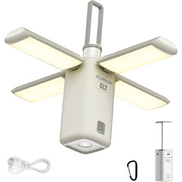 KLARUS CL2 Багатофункціональний кемпінговий ліхтар, 10000 mAh, 750 люмен, 8 режимів, IPX5, для кемпінгу, риболовлі, туризму