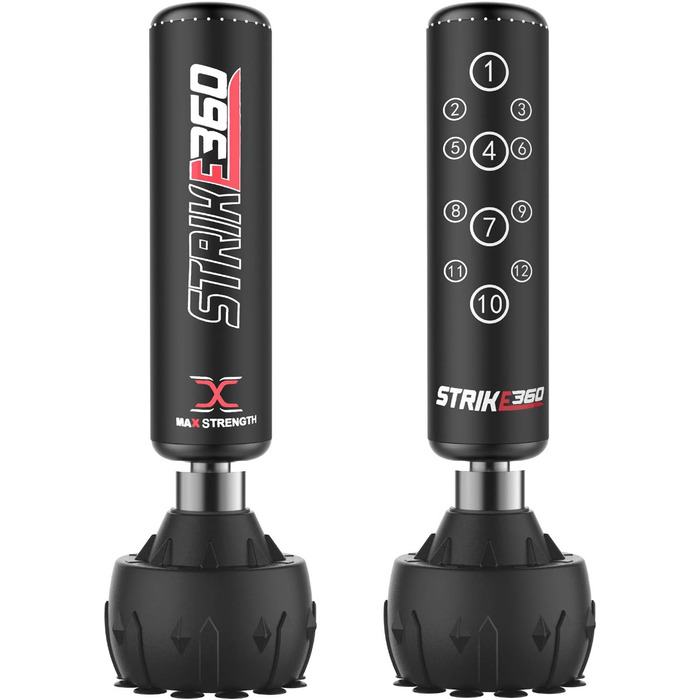 Боксерський мішок Freistehender Boxsack, 1,8 м, Black Strike 360: для спарингу, MMA, фітнесу та кікбоксингу