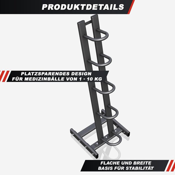 Медичний м'яч GORILLA SPORTS® - окремо/набір, 1-10 кг, з неслизькою поверхнею, гумовий, вибір кольору. Slam Ball, вантажний м'яч, тренувальний м'яч, слямбол (набір 15 кг з підставкою - багато кольорів)
