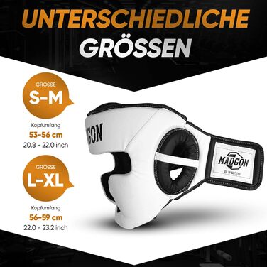 MADGON Преміальний боксерський шолом з захистом обличчя для MMA, боксу, кікбоксингу та спарингу – максимальний захист і огляд