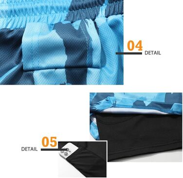 Шорти спортивні чоловічі 2-в-1 для бігу та фітнесу з вбудованою кишенею, камуфляжний (S)