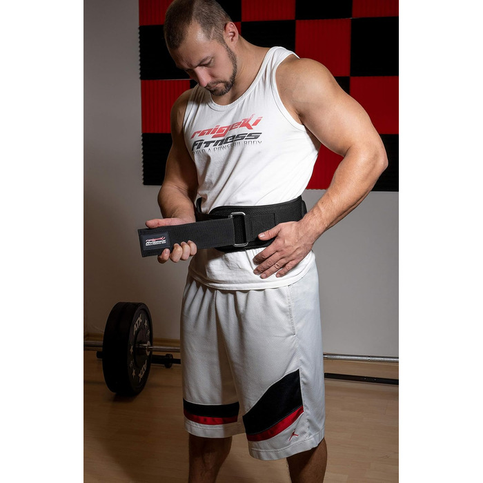 Пояс для важкої атлетики Raigeki Fitness M Червоний камуфляж, для бодібілдингу, кросфіту, чоловіків і жінок, з тренувальними планами