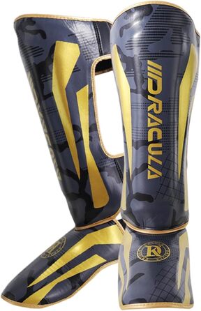 Захист ніг ForceRoute для Уай Тай, кікбоксингу та боксу (Золотий, L)