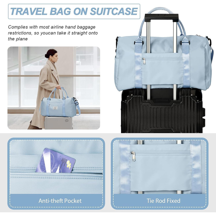 Спортивна сумка HYC00 для жінок та чоловіків, дорожня сумка, Gym bag, Weekender, 50л, армійний зелений