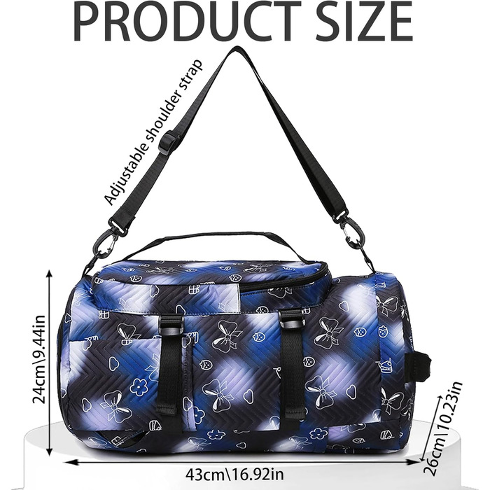 Спортивна сумка AUNGKWANG для дівчаток, водонепроникна, з відділенням для взуття та мокрого одягу (рожева)