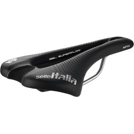 Велосипедне сідло Selle Italia Max SLR Boost Gravel X-Cross Gel SuperFlow Hi-Viz, зручне гелеве сідло для МТБ та шосейних велосипедів, чорне, розмір L, унісекс