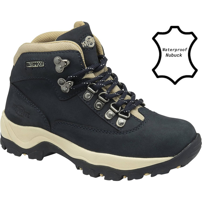 Черевики для хайкінгу Northwest Territory Damen Peak, Колір: Коричневий, Розмір: 43 EU, Матеріал: Нубук, Navy