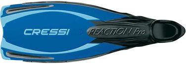 Ласти Cressi Reaction Pro для дайвінгу, фрідайвінгу і снорклінгу, унісекс, розмір 46/47, чорні/сріблясті