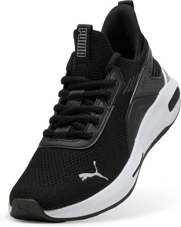 Кросівки Puma Softride Enzo 5 Hype для бігу та вулиці, 44 EU, чорний, білий, срібний