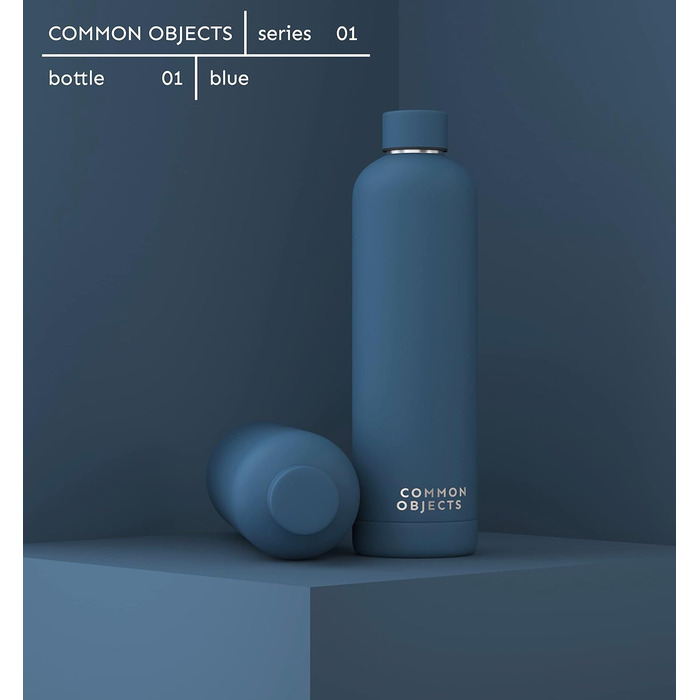 Термос-бутилка з нержавіючої сталі 750 мл Common Objects, ізольована, герметична, для газованої води, спорту, офісу, туризму