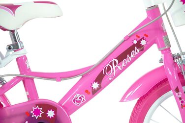 Дівчача дитячий велосипед SCH Roses 14 дюймів (4-6 років) Рожевий