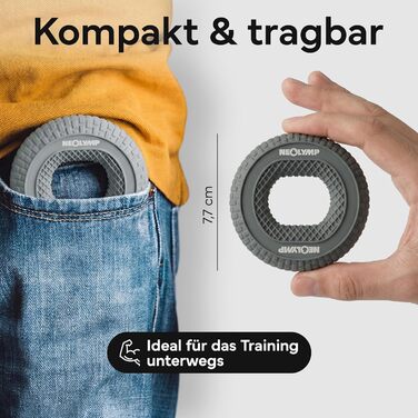 NEOLYMP Griffkraft Trainer Set – Набір для розвитку сили кистей та передпліч (14-27 кг) – Силіконовий тренажер для підтягувань, скелелазіння, фітнесу, реабілітації