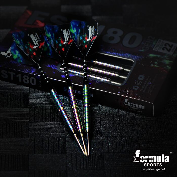 Професійні дартси Formula Sports з металевим наконечником, 90% вольфрам, 3 шт, 24 г