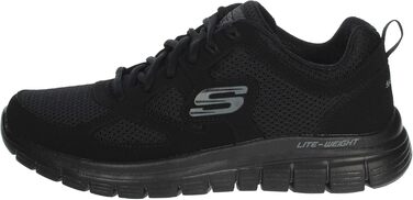Чоловічі кросівки Skechers Burns-Agoura, 41 EU, чорний шкіряний верх з сіткою