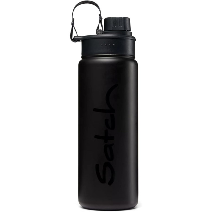 Пляшка для води Satch з нержавіючої сталі, 0,5 л, BPA Free, герметична, для гарячих та холодних напоїв, чорна