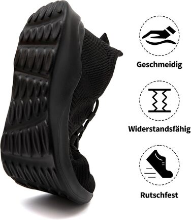 Чоловічі кросівки для бігу та занять спортом: спортивні, зручні, дихаючі, 43 EU, чорний колір