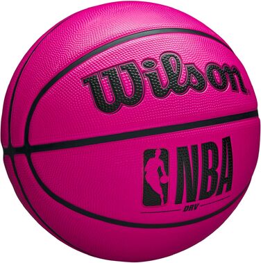 Баскетбольний м'яч Wilson NBA DRV для вулиці (Outdoor), рожевий, розмір 5 (27.5