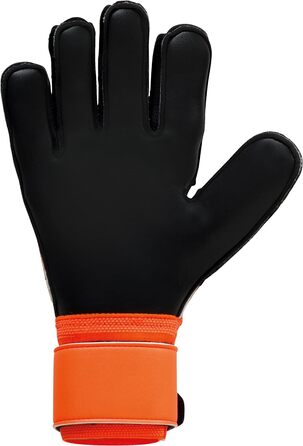 Воротарські рукавички Uhlsport Soft Resist+ для юніорів, унісекс, розмір 9, флуо-оранжеві/чорні/білі, для футболу