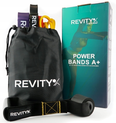 Набір фітнес-резинок Revity Power Bands 3-39 кг, 4 шт.