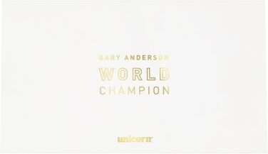 Дартс-набір Unicorn зі сталевим вістрям, Gary 'The Flying Scotsman' Anderson Phase 3, 5, 6, чемпіон світу, 90% натуральний вольфрам, сині акценти, подарункова упаковка, 21-25 г