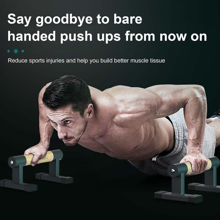 Паралелетки для віджимань з неслизькими ручками, бруси для стійки на руках, обладнання для калістеніки для силових тренувань та калістеніки (Indoor/Outdoor)