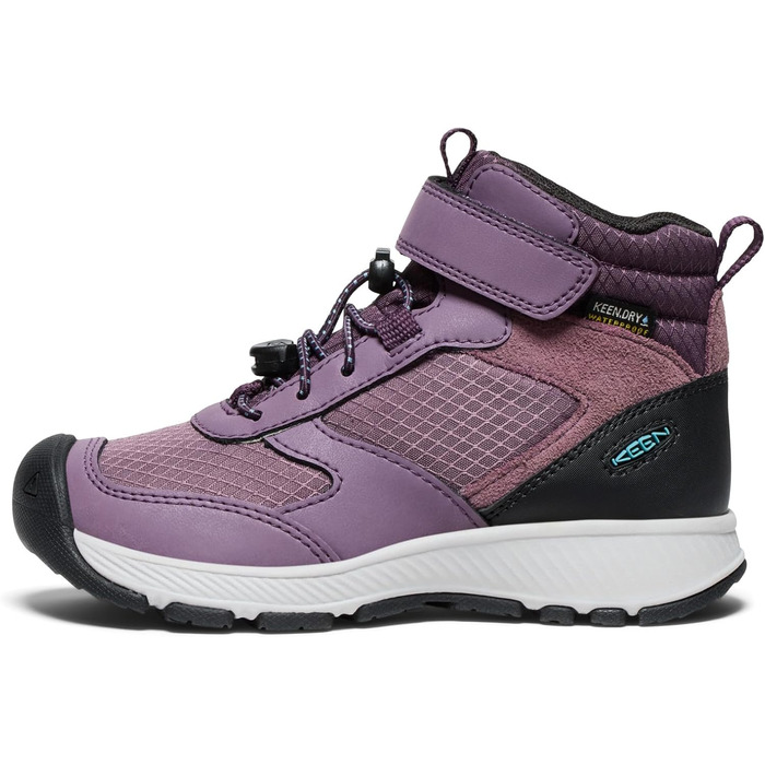 KEEN Skua Mid Waterproof - водонепроникні трекінгові черевики для дітей (37 EU) - чорний/сливовий