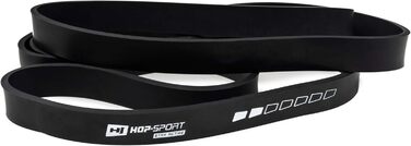 Фітнес-стрічки Hop-Sport з латексу, різний опір 7-137 кг, еспандери для силових і фітнес тренувань, для набору м'язової маси, чорні