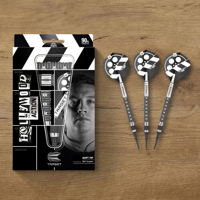 Дротики Target Chris Dobey Hollywood Action 90% Softdarts, м'який накінечник