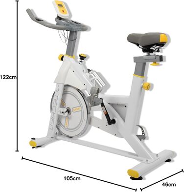 Велотренажер TechFit для дому з магнітним опором, 8 кг маховик, LCD-дисплей, тримач для планшета і пляшка