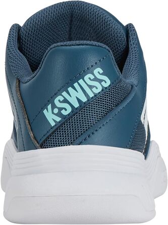 Кросівки для тенісу K-Swiss Kinder Court Express Carpet – унісекс, 38 EU, кольори: Indian Teal, White, Aqua Splash