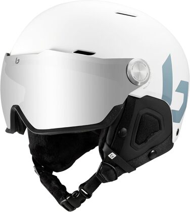 Лижний шолом Bollé MIGHT VISOR з візором, білий, 59-62 см