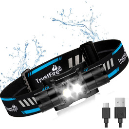 Ліхтар на голову TrustFire H5R: LED, перезаряджається, 600 люмен, водонепроникний, 5 режимів, для бігу та туризму