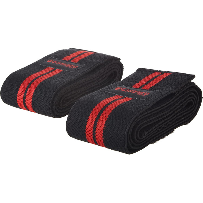 Пауерліфтинг наколінники Grizzly Fitness 7,6 см, універсальні, для чоловіків і жінок