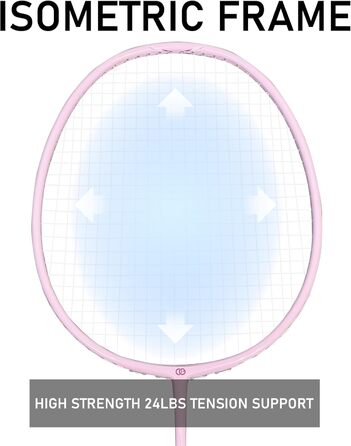 Набір для бадмінтона OGEENIER: 4 ракетки, 6 воланчиків, сумка, 3 1/4 дюйми