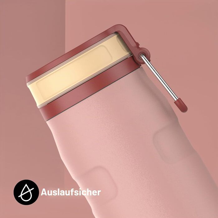 Термопляшка STANLEY 1913 IceFlow Bottle Twist Flip 0.47L, Peach Rose — вакуумна пляшка для напоїв