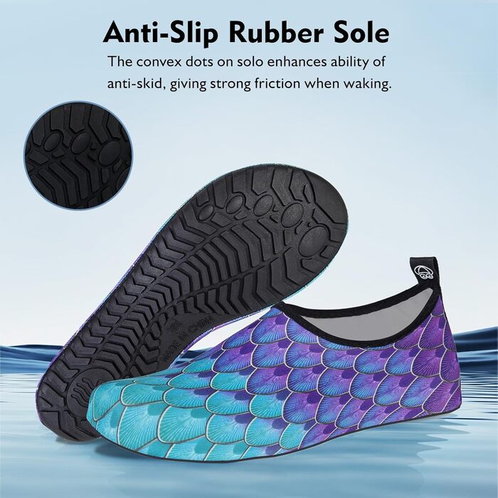 Водні шкарпетки HMIYA для плавання та відпочинку, чоловічі та жіночі, для серфінгу, йоги, тренувань, 42/43 EU, блакитний