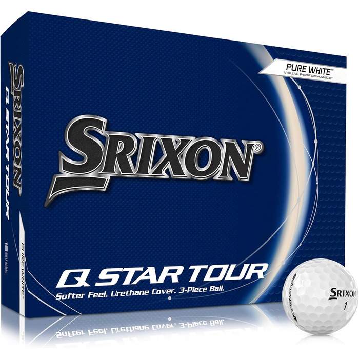 Гольф-м'ячі Srixon Q-Star Tour 5 2024, м'які, спін, 12 шт, унісекс