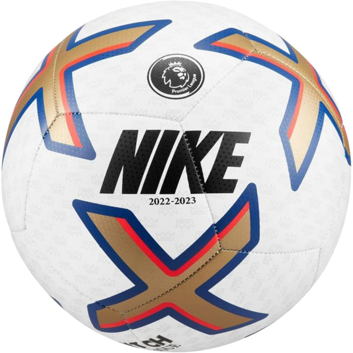 Футбольний м'яч Nike Pl Nk Ptch-Fa22, розмір 5, біло-золото-синьо-чорний, унісекс