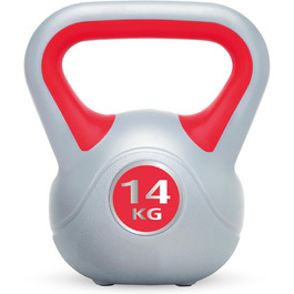 Гиря Urban Fitness Ufw0814 вінілова червона 14 кг
