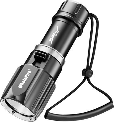 Ліхтар підводний LED WholeFire 6000 люменів, IPX8, 30м, XHP70, перезарядна фара для дайвінгу та глибоководних досліджень