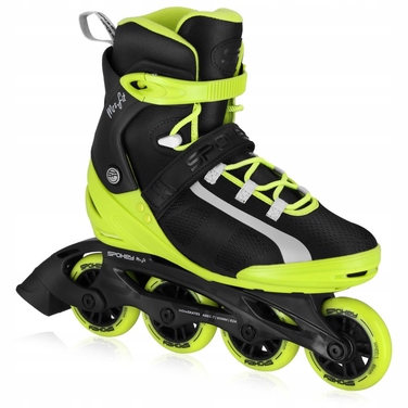 Роликові ковзани Spokey MrsFIT, чорно-зелені, р. 36