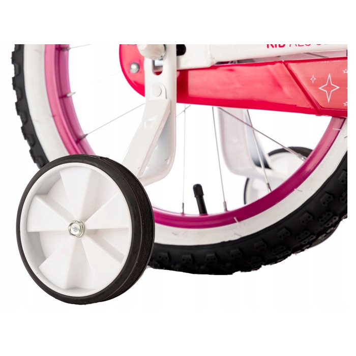 Дитячий алюмінієвий велосипед Karbon Star 16'' білий для дівчинки, 9 кг