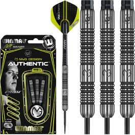 Дротики Winmau Michael Van Gerwen MvG Authentic 85% вольфраму з перами Prism та стрижнями