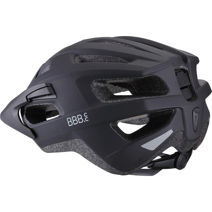 Велошолом BBB Cycling Kite 2.0 для дорослих і дітей, для шосейного та гірського велосипеда, знімний візор, кріплення для LED, розмір S (52-55 см), матовий чорний