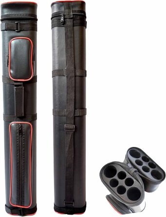 Чохол для кия для більярдного кия Han's Delta 2x4 Hard Oval (кілька кольорів, паспеліровка червона)