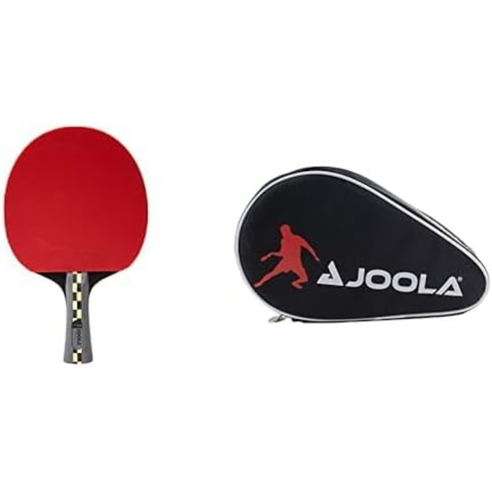 Професійна ракетка для настільного тенісу JOOLA Carbon Pro ITTF з чохлом, карбон, для змагань