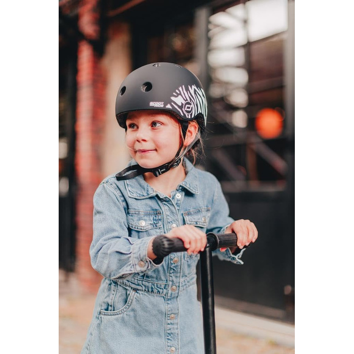Дитячий шолом Scoot&Ride XXS, зебра, універсальний дизайн