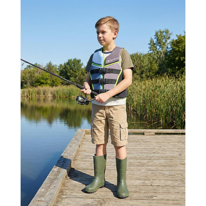 Owntop Світлотехнічна жилетка для плавання, регульована, з трьохточковим ременем безпеки, для дітей та підлітків, жовта (L). Підходить для каякінгу, плавання, риболовлі та снорклінгу.