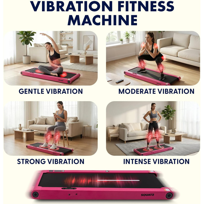 Бігова доріжка Squatz 2-in-1 Walking Pad для дому та офісу, рожева