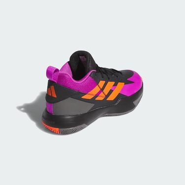 Дитячі баскетбольні кросівки adidas Cross 'Em Up Select Mid – чорний, фіолетовий, помаранчевий (40 EU)